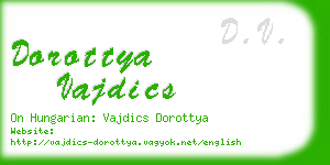 dorottya vajdics business card